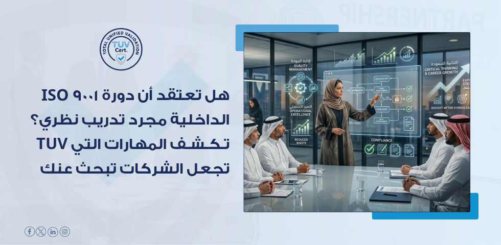 تدريب مدقق داخلي ISO 9001 الرياض كيف تبني مسارًا مهنيًا قويًا في الجودة والامتثال؟